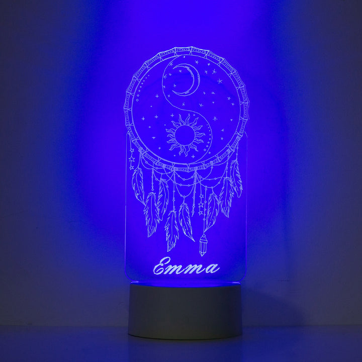 Lampe de chevet Attrape-rêves LED Lumières coloréese personnalisée