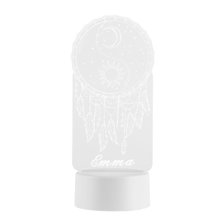 Lampe de chevet Attrape-rêves LED Lumières coloréese personnalisée