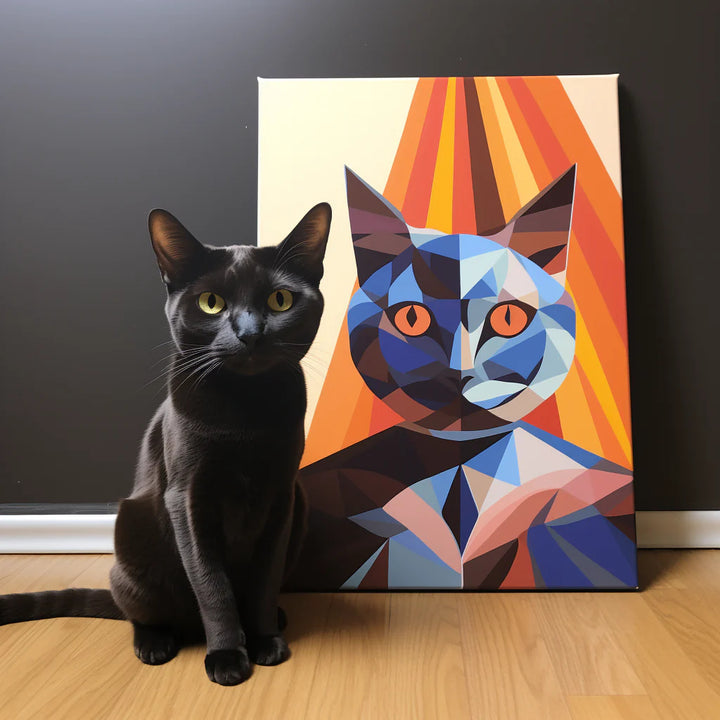 Toile de dessin animé -Personnalisation de photos- peinture abstraite